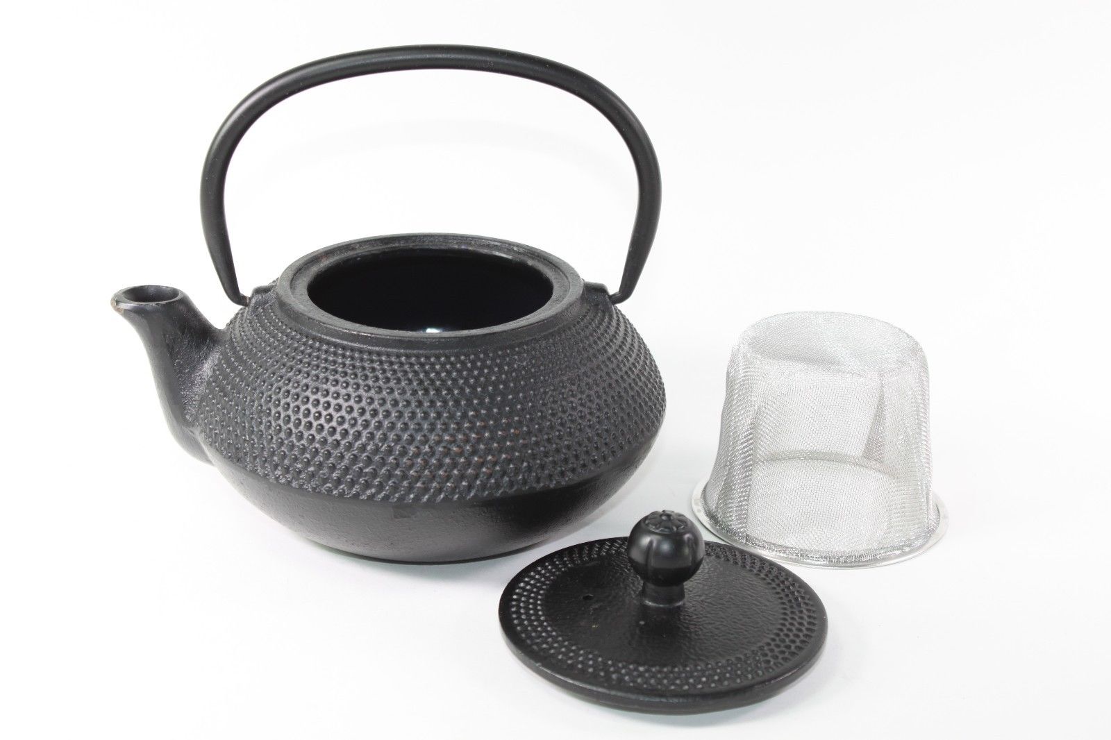 24 fl oz Black Small Dot Japanese Cast Iron Teapot Tetsubin with Infuser Filter - image 2 of 4