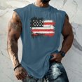thumbnail image 2 of Yiaimeir Men's Sleeveless Tank Tops With American Flag Print Casual Summer Tank Top For Gym Beach And Everyday Wear,Size S-3XL, 2 of 4
