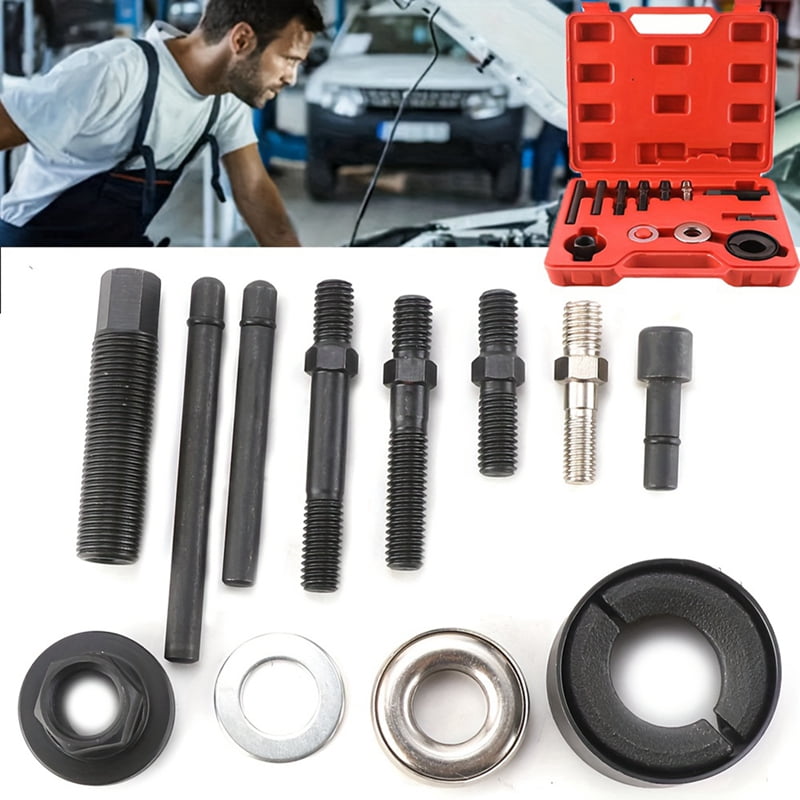 Power Steering Pulley Puller Installer Kit for Water Pump Vacuum Pump Pulleys Installation Remover on Most Engines