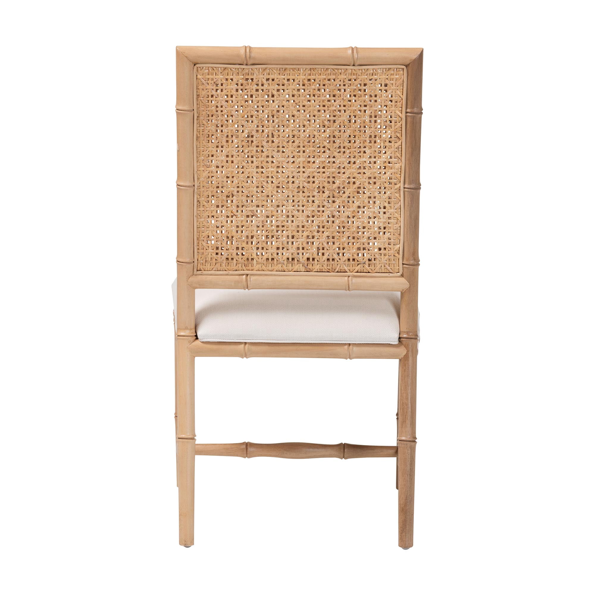 bali & pari Sandy Boho Dining Chair, Dining Height, Acacia Brown