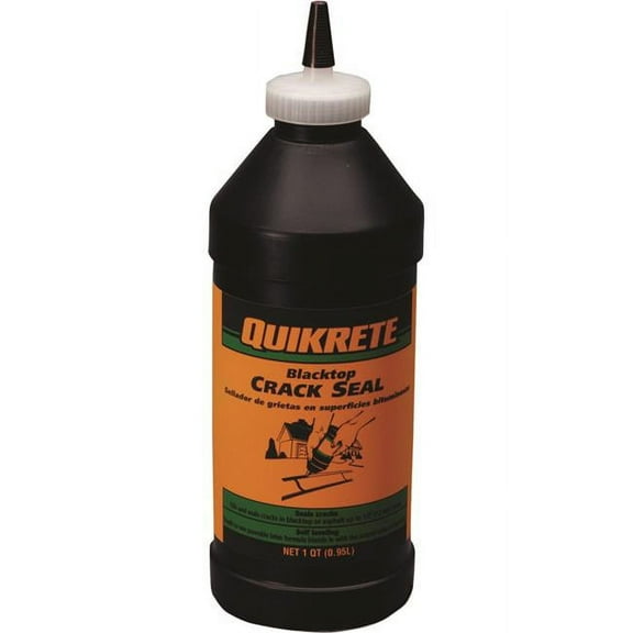 Quikrete 864005 Self-Leveling Crack Seal, Liquid, Black, 1 qt Bottle