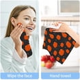 thumbnail image 7 of Thanksgiving Pumpkin Halloween Design Washcloth 12x12in Set, 6 Pack Absorbent Cotton Towel Square Kitchen Dishes Towels, Soft Cleaning Face Hand Towel Fast Drying, 7 of 7