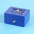 thumbnail image 5 of Cheers.US Locking Cash Box with Lock, Small Safe Lock Box with Key, Money Saving Organizer, Metal Money Box for Storage of Coin Jewelry Small Items, 5 of 7