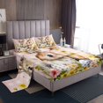 thumbnail image 1 of Erosebridal Happy Easter Bed Sheets Set Queen Size for Girls,Rabbit Eggs Flower Bed Sheets Queen,Animal Bedroom Decor,Reversible,Ultra Soft,4 Pieces, 1 of 7