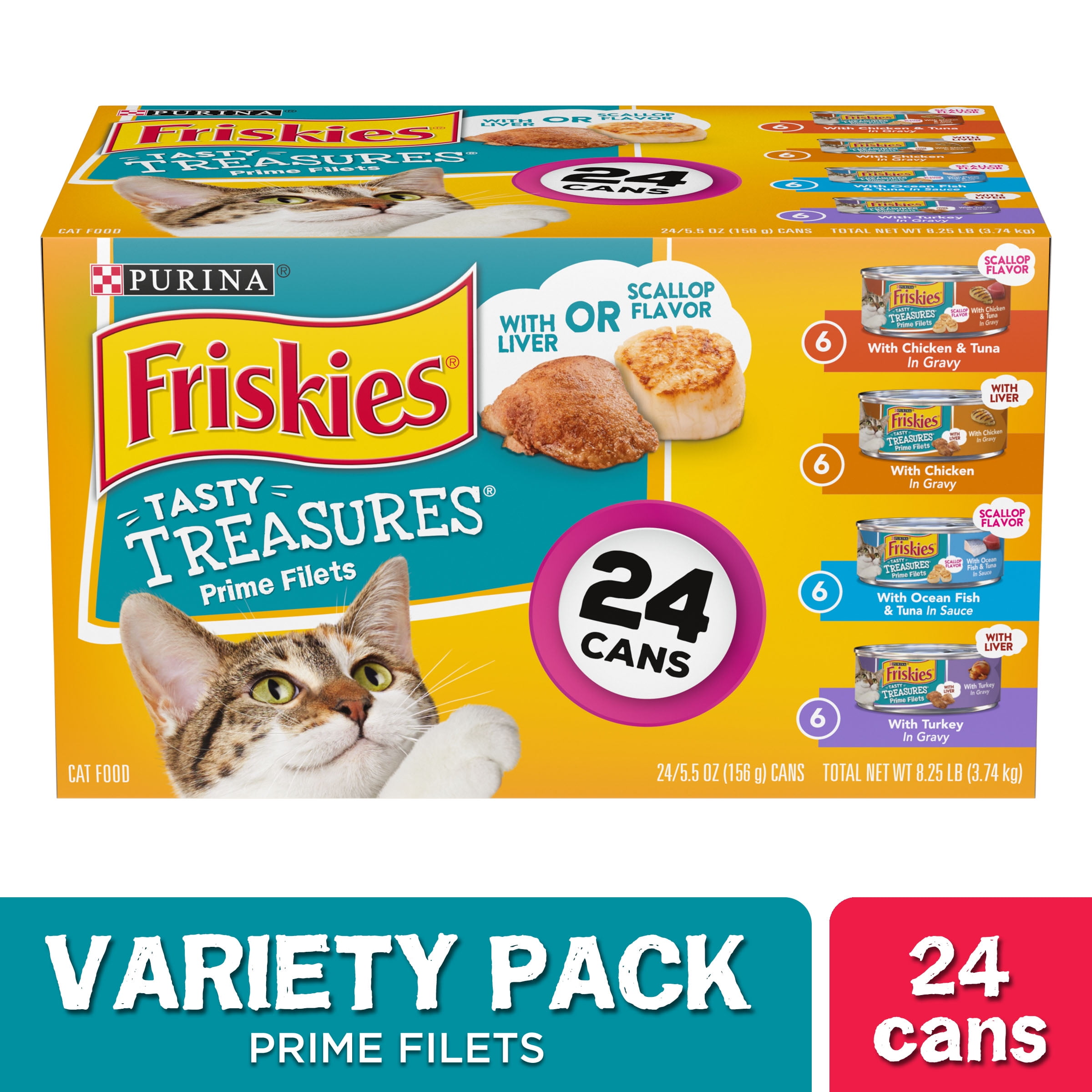 24 Pack) Friskies Gravy Wet Cat Food 