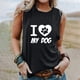 thumbnail image 2 of Tops casuales sexys de verano sin mangas para mujer Tops de chaleco sin mangas con estampado de cuello redondo regular Pompotops  lopia994759, 2 of 4