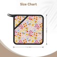 thumbnail image 2 of 2PCS Pot Holders for Kitchen - Heat Resistant Silicone Pot Holders with Hanging Loop, Colorful Floral Non Slip Oven Hot Pads, Potholders for Decor Baking Cooking Kitchen, 2 of 6