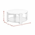 thumbnail image 3 of Pemberly Row Contemporary Coffee Table in Gray with White Natural Marble Top, 3 of 8