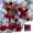 *New--Red, variant on Christmas Decorations 24 Piece Flocked Christmas Balls Christmas Decoration SetMultiple Styles Of Christmas Tree Decorations Can Also Be Used for Other Party for Holiday Gifts