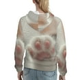 thumbnail image 7 of Honeii Raindrop Kitten Paw Pattern Womens Oversized Hoodies Long Sleeve Sweatshirts Pullover Fall Outfits with Pocket-X-Large, 7 of 7