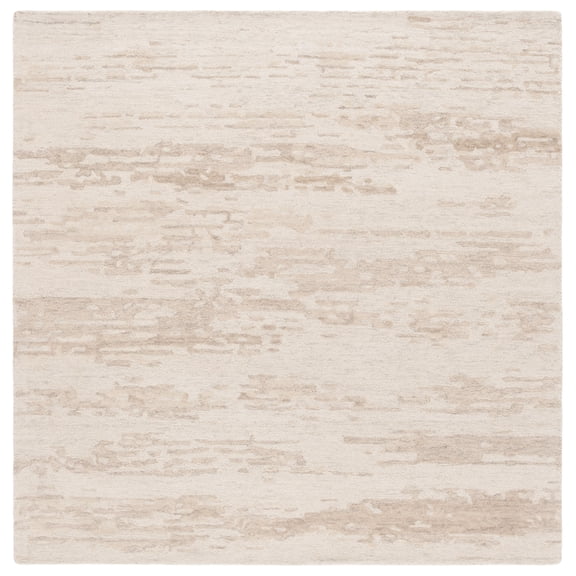 SAFAVIEH Ebony Tiana Distressed Area Rug, Beige, 6' x 6' Square