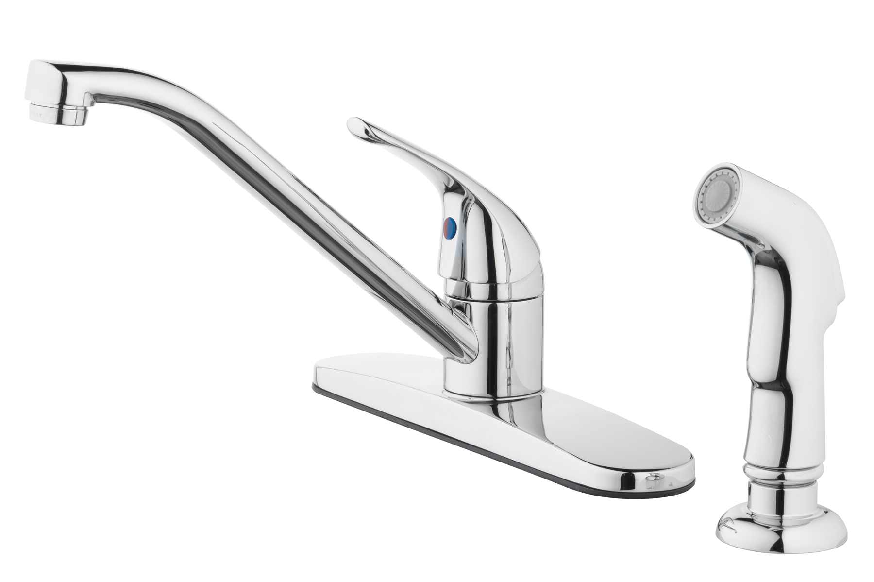 Mainstays 8" Centerset Chrome Kitchen Faucet with Side Spray