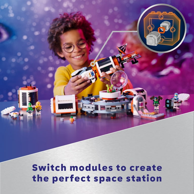 Free Shipping! LEGO Space Station STEM Toy, Modular Space