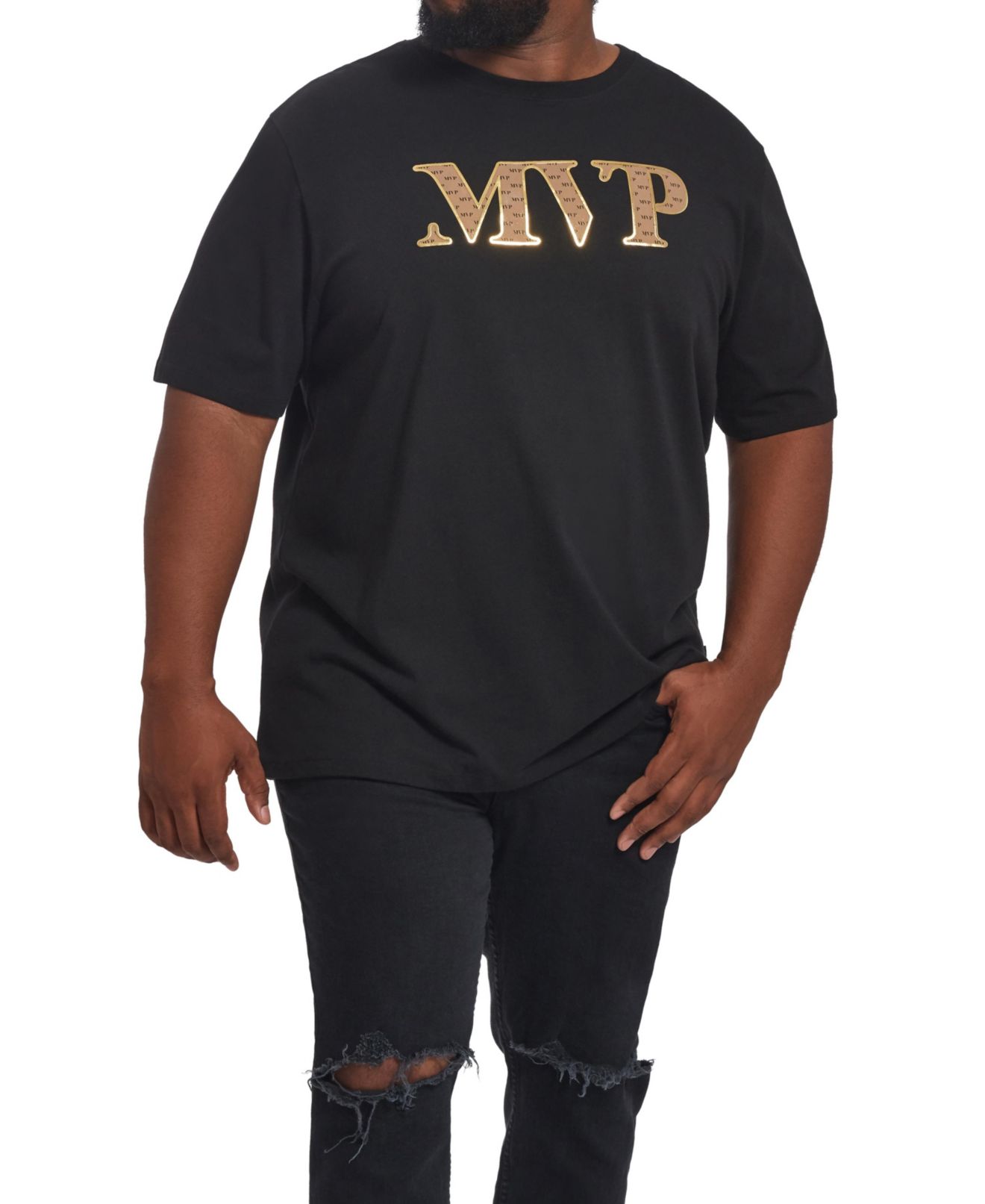 MVP Collection Mens T-Shirt Metallic 
