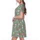 thumbnail image 2 of Balery Retro Hippie Groovy Mushroom Vestidos sueltos de manga corta para mujer, vestidos de verano 2025, vestidos casuales de corte A con vuelo., 2 of 6