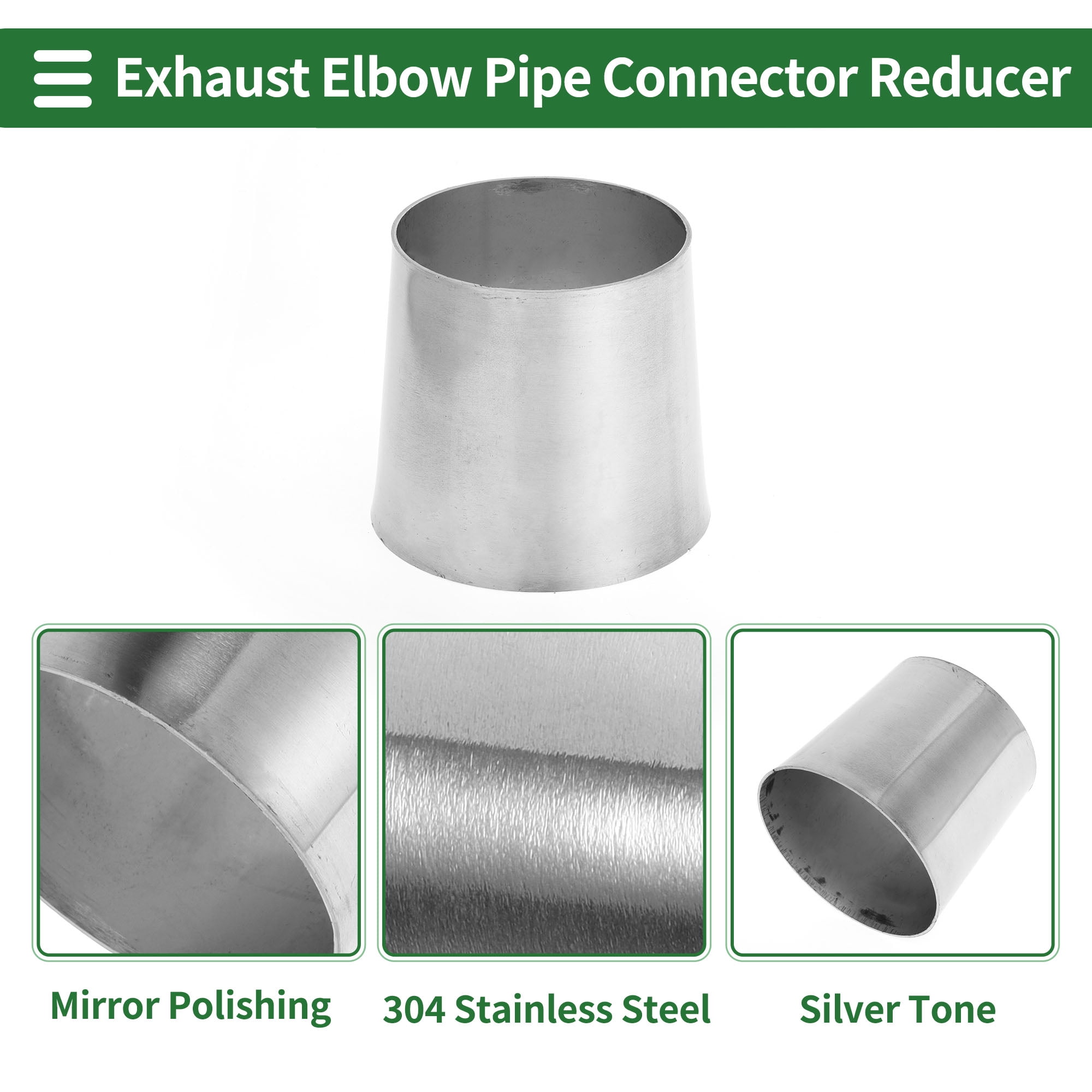 Unique Bargains Mandrel Bend Elbow Concentric Reducer Pipe Adapter 3" OD to 3.5" OD