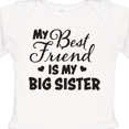 thumbnail image 4 of Inktastic My Best Friend is My Big Sister with Hearts Boys or Girls Long Sleeve Baby Bodysuit, 4 of 5