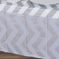 thumbnail image 4 of Efavormart 54" x 72" Silver 10 Mil Thick Chevron Waterproof Tablecloth PVC Rectangle Disposable Tablecloth, 4 of 8