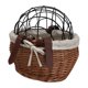 thumbnail image 3 of Cesta para bicicleta Cesta para manillar de bicicleta Alforja delantera Fácil de instalar Mascotas pequeñas Gato Marrón, 3 of 9