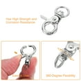 thumbnail image 3 of Uxcell 5 Pack Swivel Lanyard Snap Hook, Zinc Alloy Trigger Snap Hooks, Silver, 3 of 6