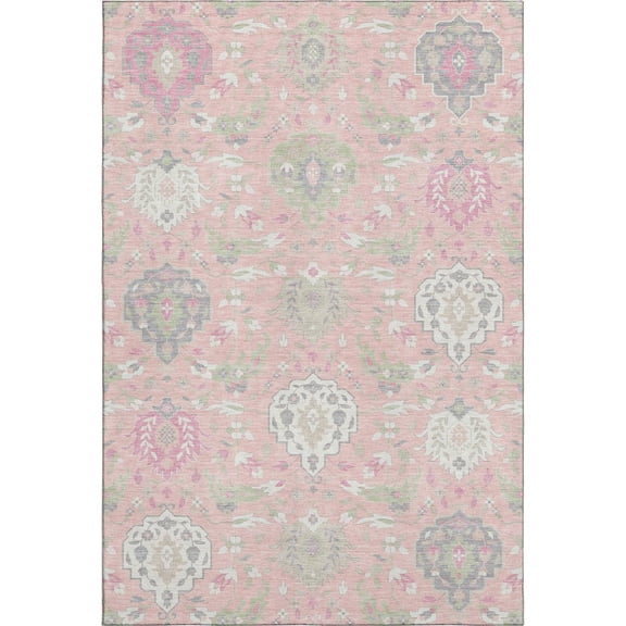 Dalyn Rugs Premium Machine Washable Mayfield AMF1026 Pink 5' x 7'6" Rug