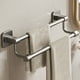 thumbnail image 4 of Fiudx Toallero de Baño, Instalación Sin Perforaciones, Diseño de Aluminio Grueso, Multiusos para Toallas y Artículos de Tocador, Almacenamiento para Baño y Cocina, Elegante Color Gris., 4 of 6