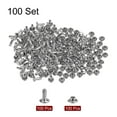 thumbnail image 3 of 100 Sets Leather Rivets 8 x 6mm Metal with 3 Setter Tools, Silver Tone, 3 of 7