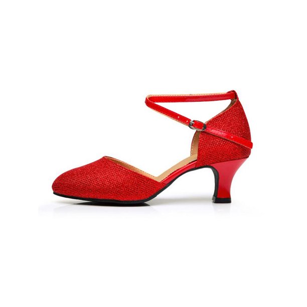 Women's Latin Shoes Ballroom Dance Shoes Modern Shoes Indoor Waltz Sandal  Heel Sneaker Sparkling Glitter Sequin C…