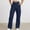F-164Navy, variant on ZHOGXU Big Girls Jogger Pants With Pocket Drawstring Elastic Waist Solid Color Wide Leg Comfortable Soft For Casual Daily Wear Beige 4-5 Years
