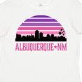 thumbnail image 4 of Inktastic Albuquerque New Mexico Retro Sunset Skyline Girls Toddler T-Shirt, 4 of 5