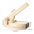 thumbnail image 4 of 2X Wood Tortilla Press Dumpling Skin Maker Presser Chapati Roti Taco Corn Maker Pressing Kitchen Gadget Accessories,2 x Pressing Tools, 4 of 6