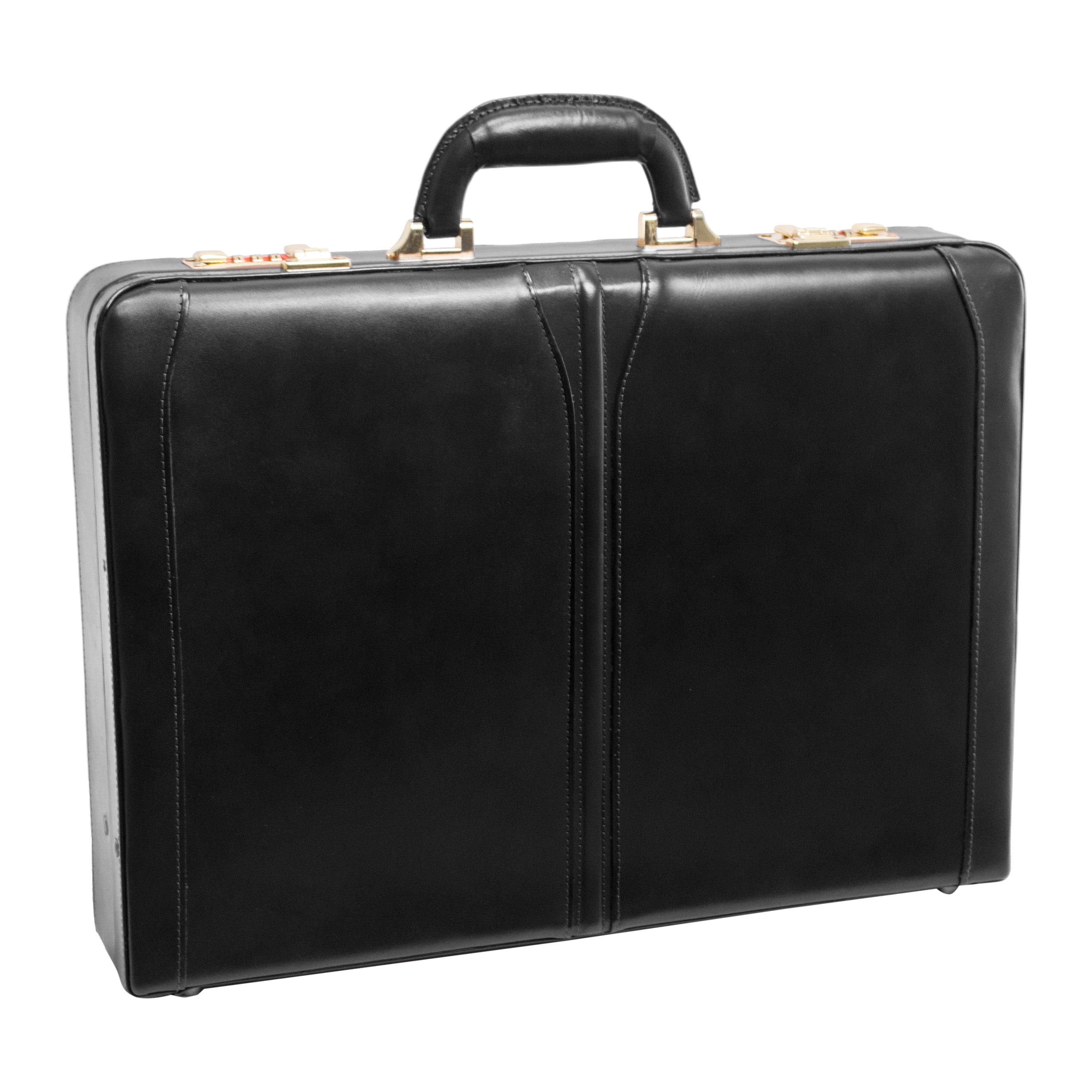 McKlein Lawson Leather 3.  Attache Briefcase - Black