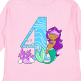 thumbnail image 4 of Inktastic Fourth Birthday Mermaid Girls Long Sleeve Toddler T-Shirt, 4 of 5