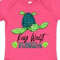 thumbnail image 4 of Inktastic Key West, Florida Happy Sea Turtle Boys or Girls Baby Bodysuit, 4 of 5