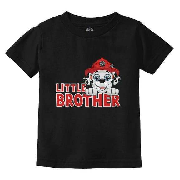 Paw Patrol Marshall Little Brother Newborn Outfit for Boys Infant Kids T-Shirt 6M Black
