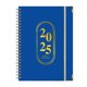 thumbnail image 2 of Xihbxyly Planificador A5, Calendario Mensual y Páginas Semanales, Encuadernación Doble Plana Metálica, Diseño Floral Azul Marino, Personaliza Tu Horario, Uso En Oficina, Escuela y Hogar, Edición 2025, 2 of 7