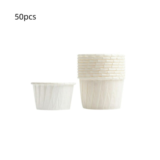 Tasse à Cupcake Jetable Sans Couvercle en Papier de Cuisson Boîte à Gâteau Boîte d'Emballage Résistance Spéciale à la Cuisson de 50 Ensembles
