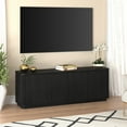 thumbnail image 2 of Heath & Cliff Easton Rectangular TV Stand for TV's up to 75" - 68" Wide Black Grain, 2 of 5