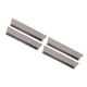 thumbnail image 3 of Paquete de 4 canaletas de aluminio para canaletas de lluvia, desviadoras de agua de lluvia, con protección contra salpicaduras y 32 tornillos para techo, 3 of 15