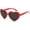 Red+Gray Lens, variant on NVMIDTC Polarized Heart Sunglasses for Women,Fashion Oversized Love Sunglasses UV Protection