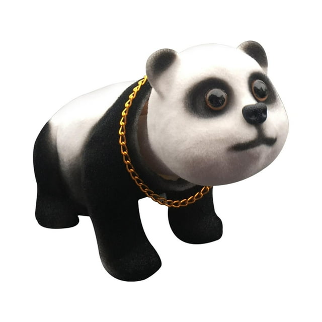 Decoración del tablero del automóvil, adorno creativo y lindo para el frente del automóvil. Panda
