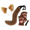 thumbnail image 3 of Yingyy Cat Ear and Tail Set Set]:This animals Cute Performance Themed brown Parties for Animals Prom Stage, 3 of 5