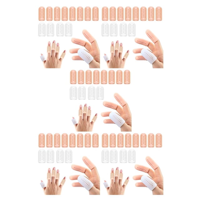 Jumpingount Protector de dedos de los pies, herramientas flexibles para el cuidado de los pies, fundas de silicona lavables para hombres y mujeres Type2