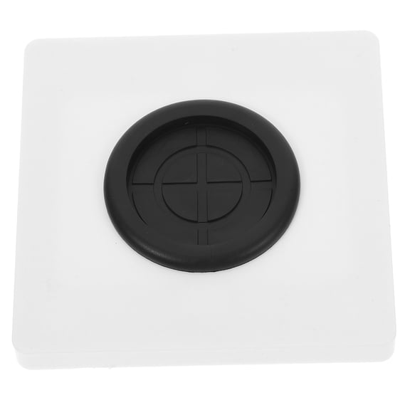 Hemoton 86 Type Wall-Mounted Cable Cover Blank Outlet Cover 35mm Hole Diameter Cable Pass Through Cable Outlet Cover Plate Cable Management Wall Cover