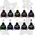 thumbnail image 2 of Sudadera con capucha de estilo hip hop con estampado de letras de estrella para mujer, sudadera de gran tamaño a la moda, jersey retro informal versátil, ropa de calle Y2k, 2 of 4