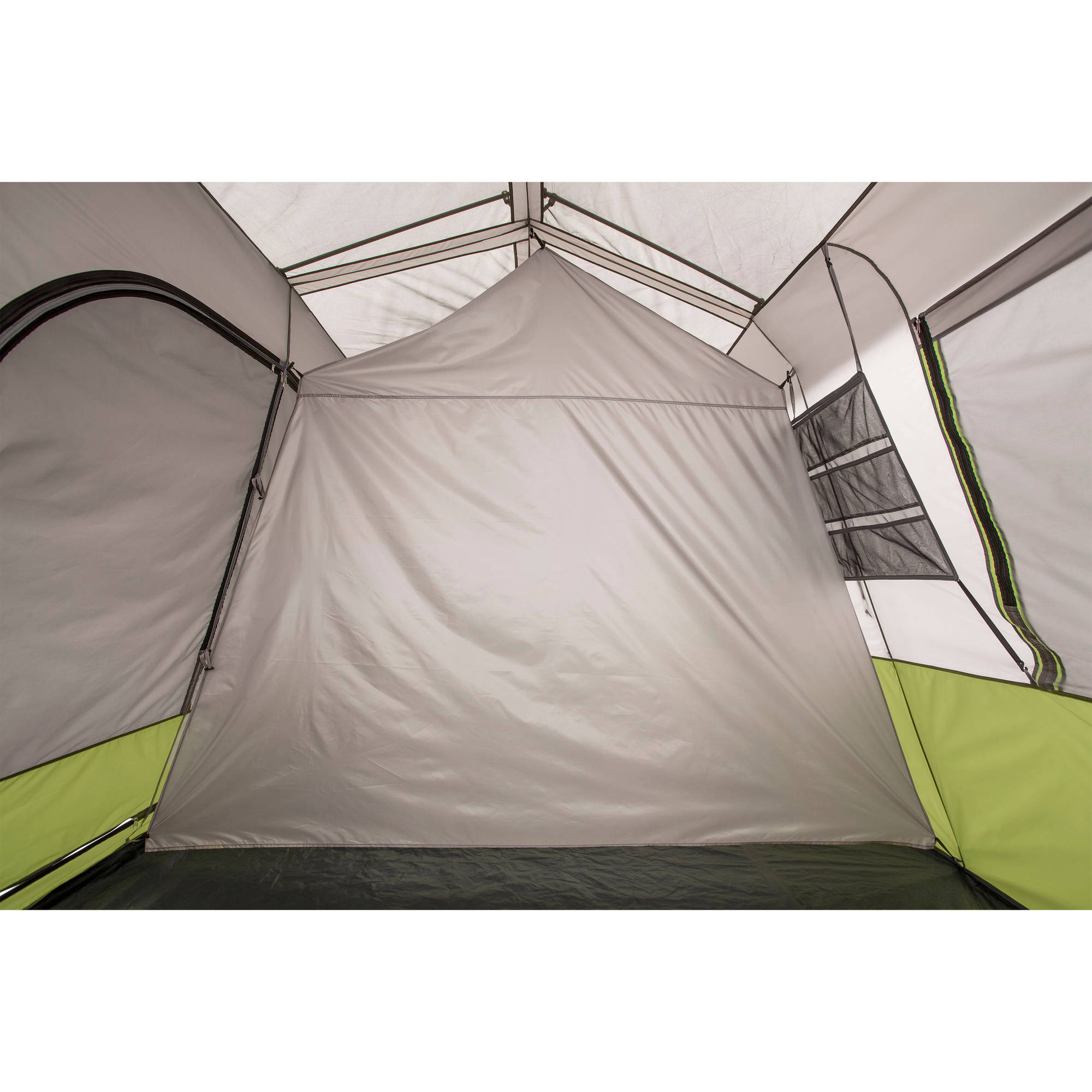Carpa tipo cabaña instantánea Ozark Trail para 9 personas con habitación con mosquitero, 2 habitaciones, 14 pies x 13.5 pies, 40.8 lb 6