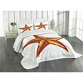 thumbnail image 3 of Ambesonne Prehistoric Country Quilted Bedspread Set 3 Pcs, Grunge Retro, Queen Size, Redwood Marigold, 3 of 5