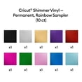 thumbnail image 3 of Vinilo Cricut Shimmer Permanente Paquete Fiesta 30,5 x 30,5 cm 10 un, 3 of 7
