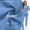 thumbnail image 3 of VIAOLI Women's Scrubs Set - Stretchy Medical Uniform with Pockets, for Nurses & Doctors, S-XXL, Multi-Color, 3 of 6