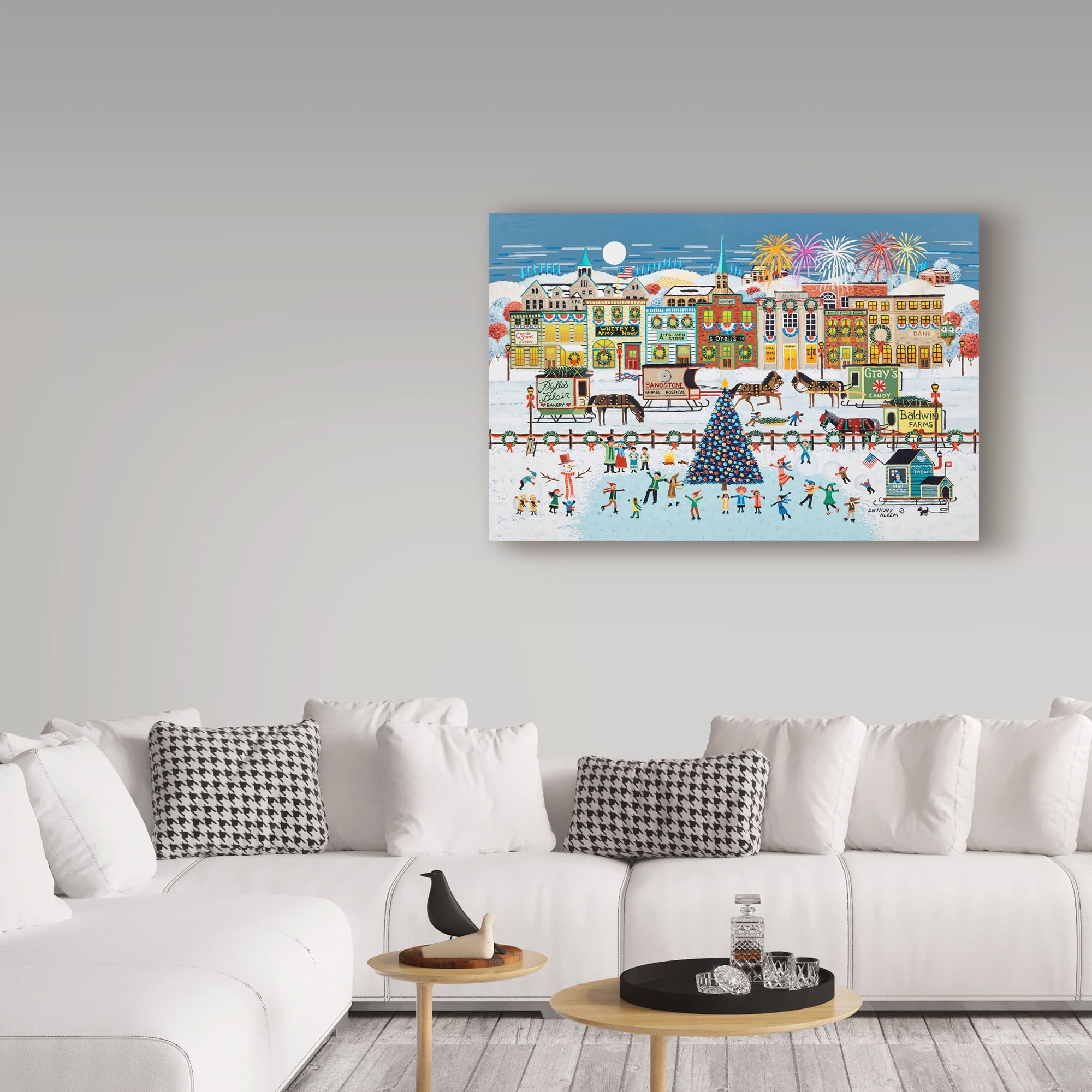 Trademark Fine Art 'Winter Fest' Canvas Art by Anthony Kleem
